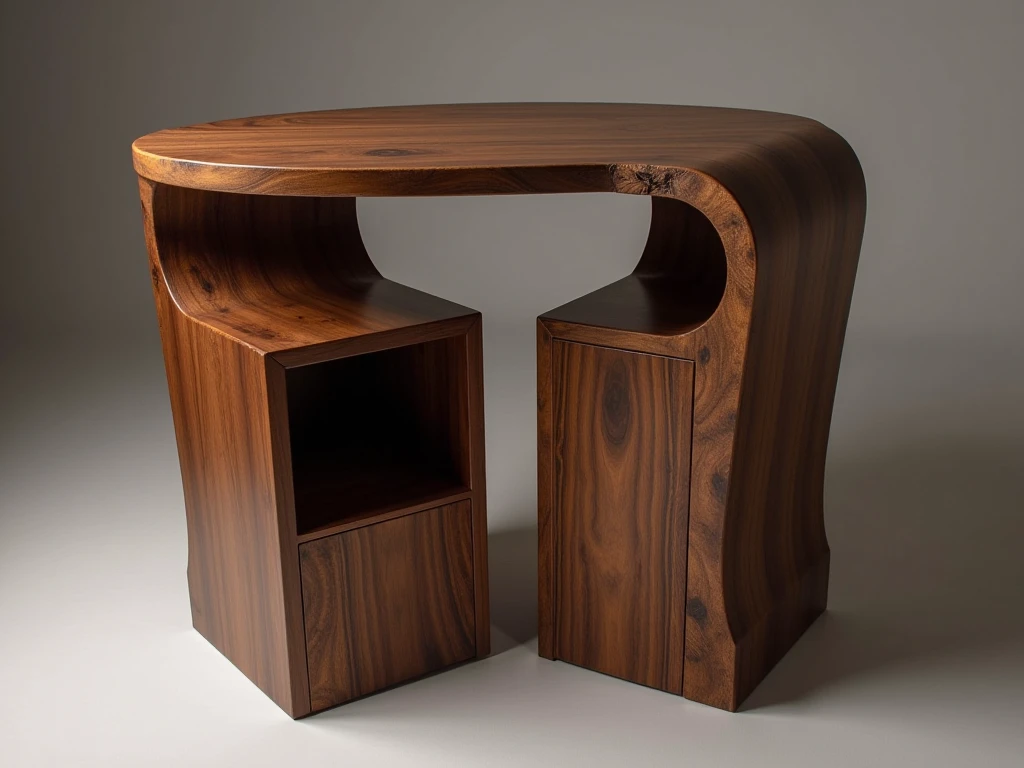 Elegant Walnut Wooden Stand