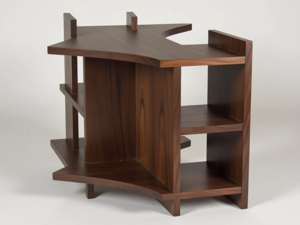 Walnut Elegance Wooden Stand