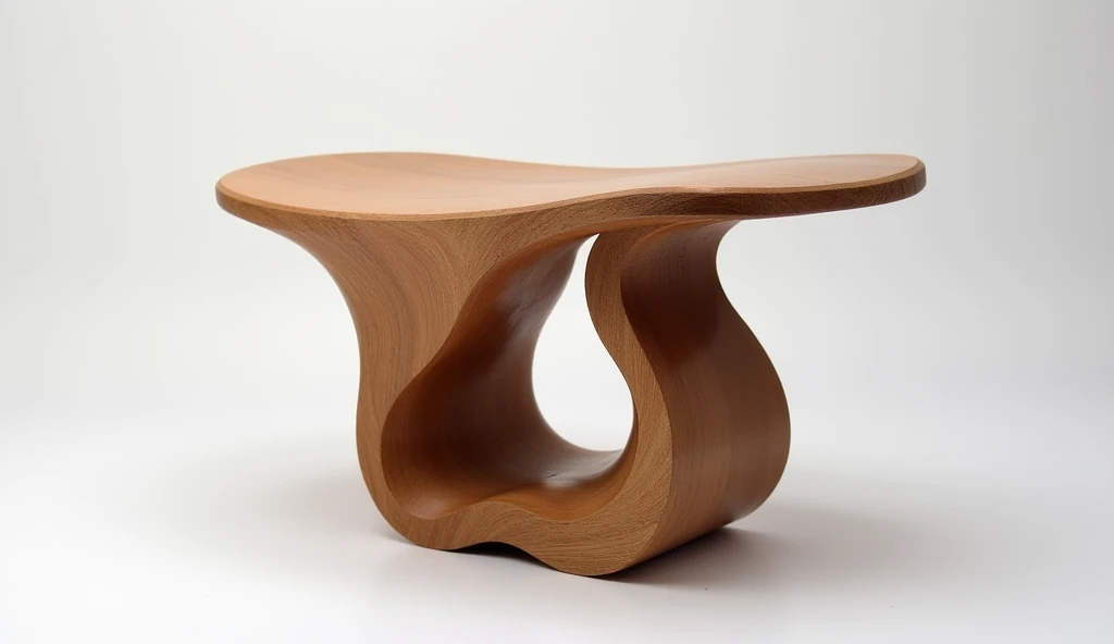 Curved Organic Wooden Stand